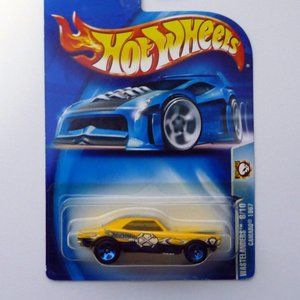 Hot Wheels Camaro 1967 #168 Wastelanders 6/10 Yellow Die-Cast Car 2003